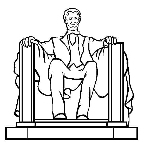Mémorial de Lincoln coloring page