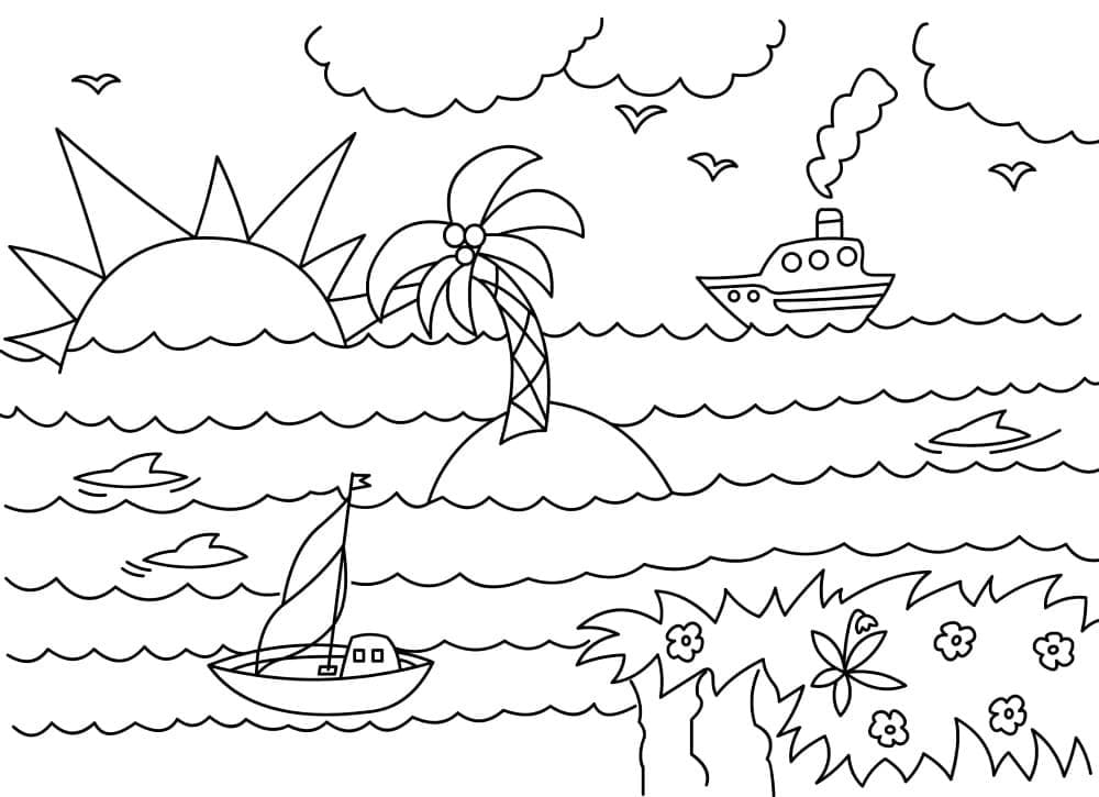 Mer 4 coloring page