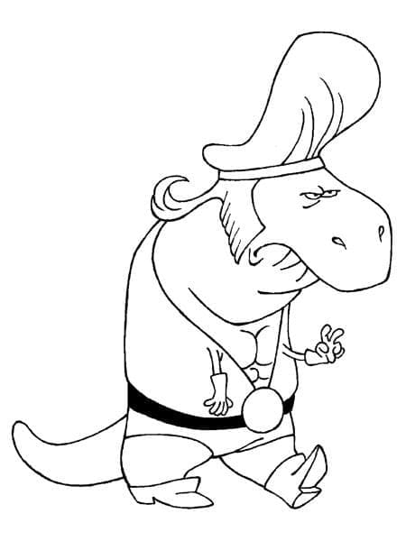 Minijusticiers Dino coloring page