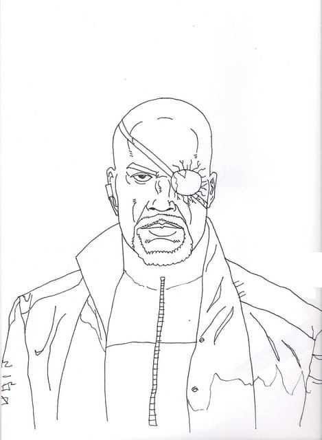 Nick Fury coloring page