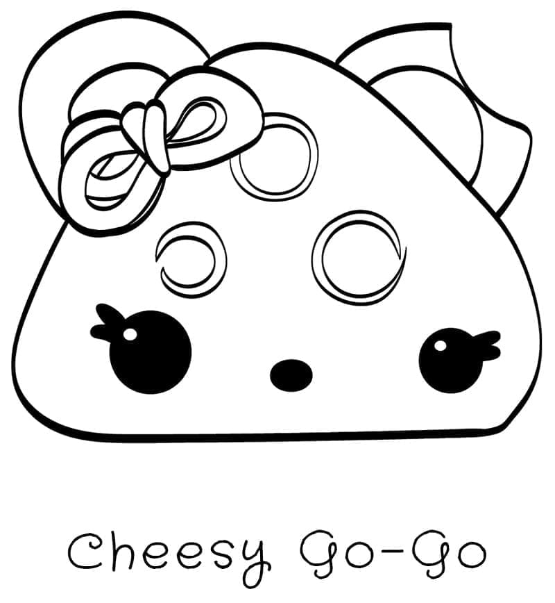 Num Noms Cheesy Go Go coloring page