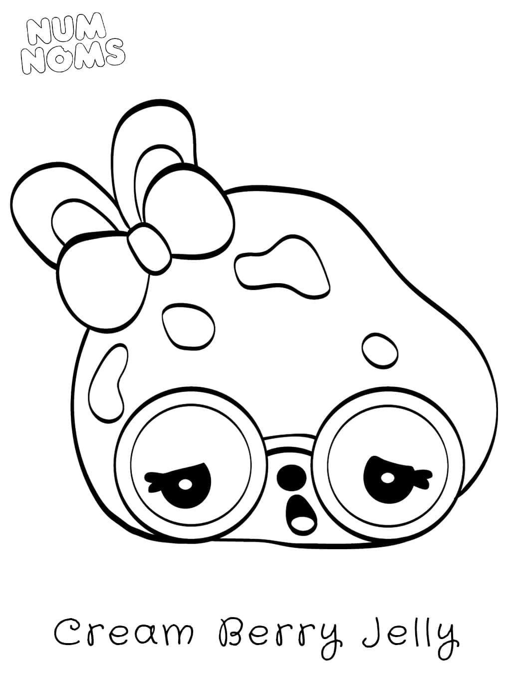 Num Noms Cream Berry Jelly coloring page