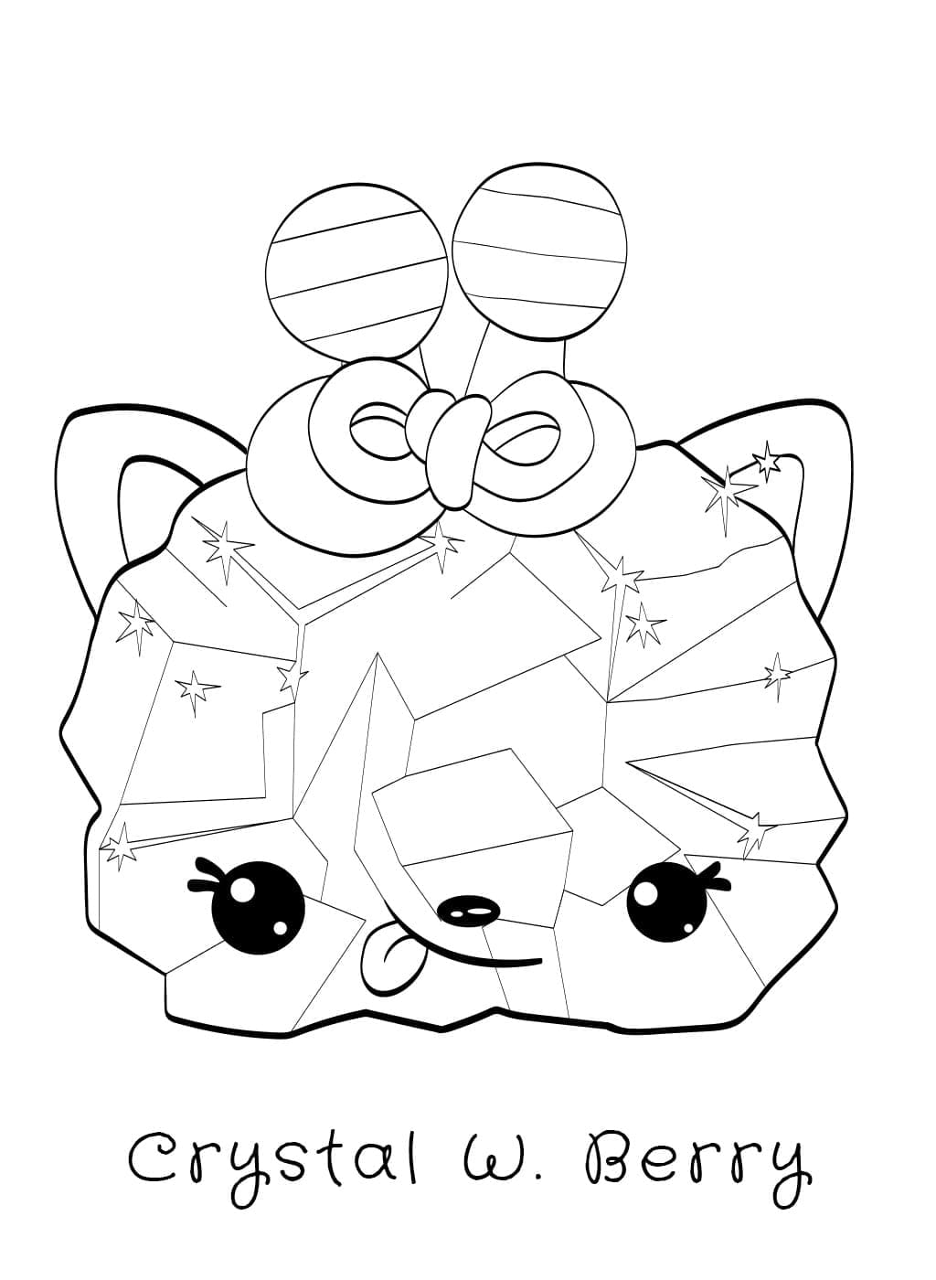 Num Noms Crystal W Berry coloring page