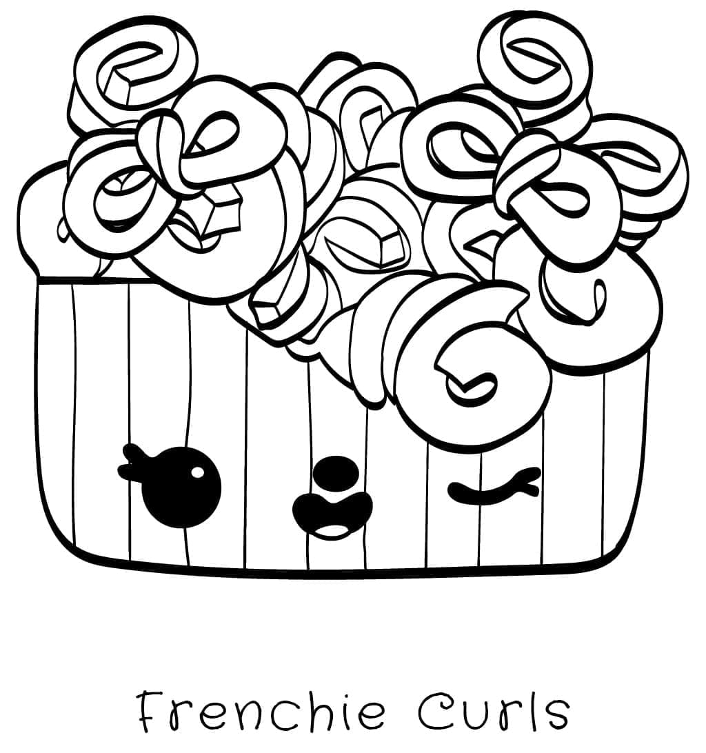 Num Noms Frenchie Curls coloring page