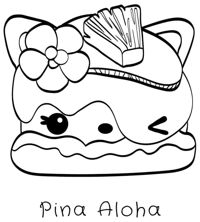 Coloriage Num Noms Pina Aloha