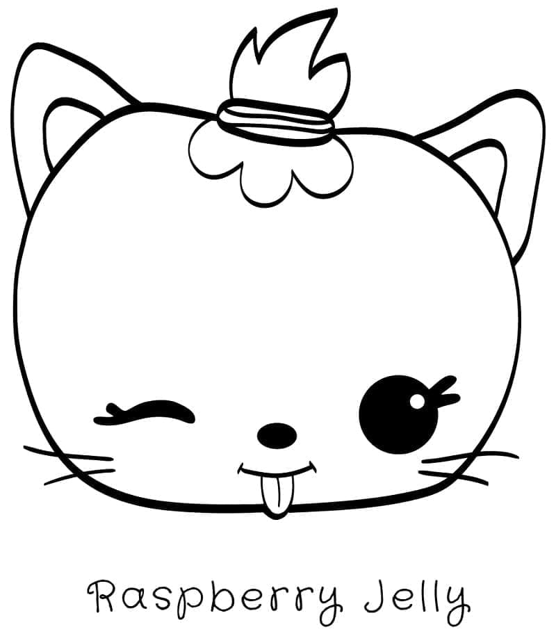 Coloriage Num Noms Raspberry Jelly