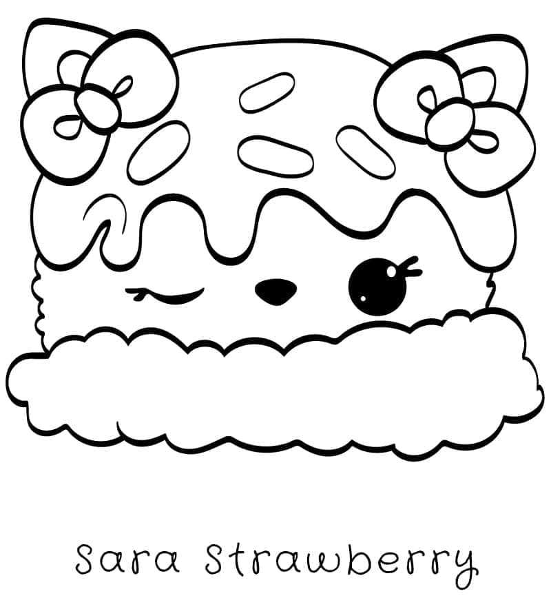Coloriage Num Noms Sara Strawberry