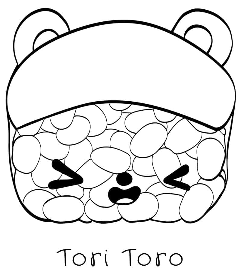 Num Noms Tori Toro coloring page
