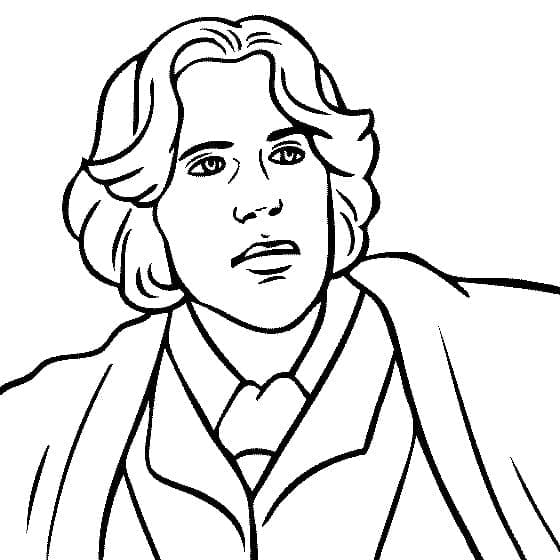 Oscar Wilde coloring page