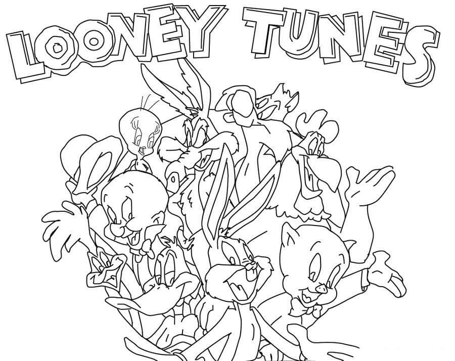 Personnages de Looney Tunes coloring page