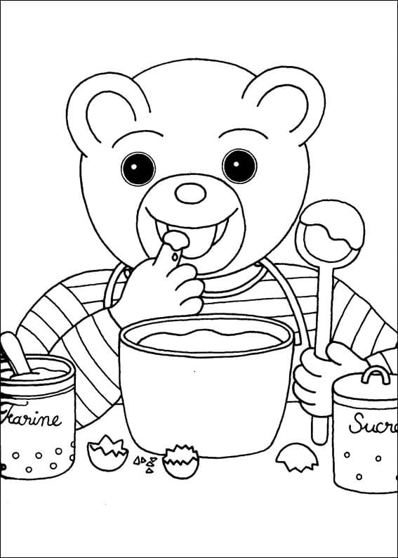 Petit Ours Brun 3 coloring page