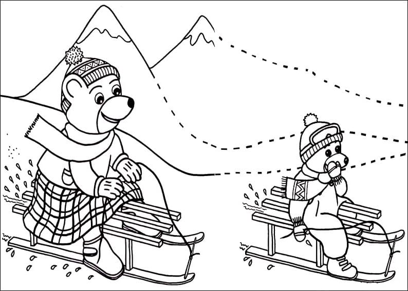 Petit Ours Brun 6 coloring page