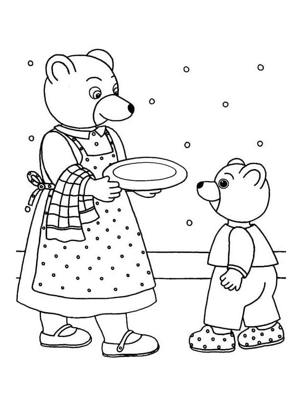 Petit Ours Brun Imprimable coloring page