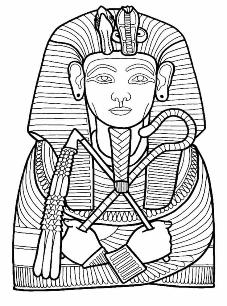 Coloriage Pharaon Gratuit
