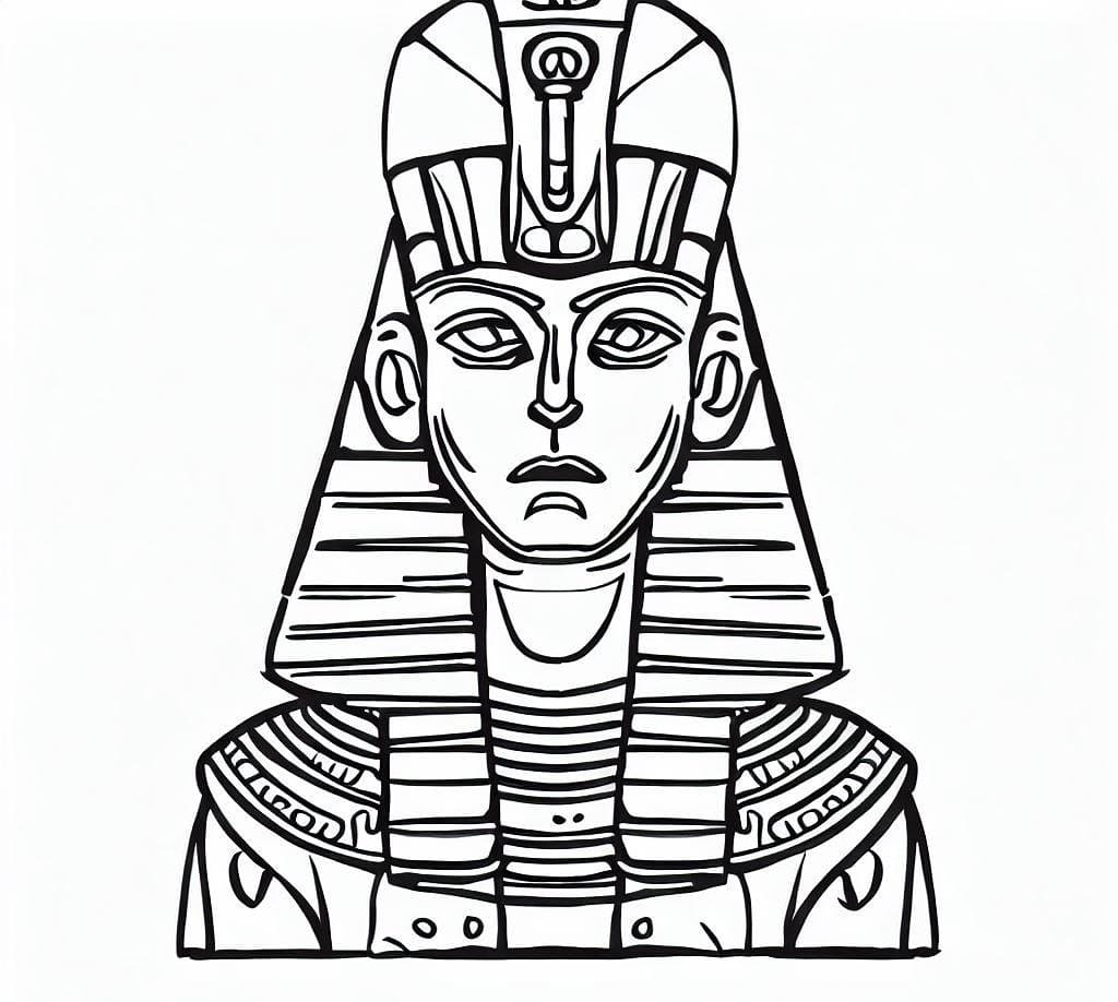 Pharaon Pour Enfants coloring page