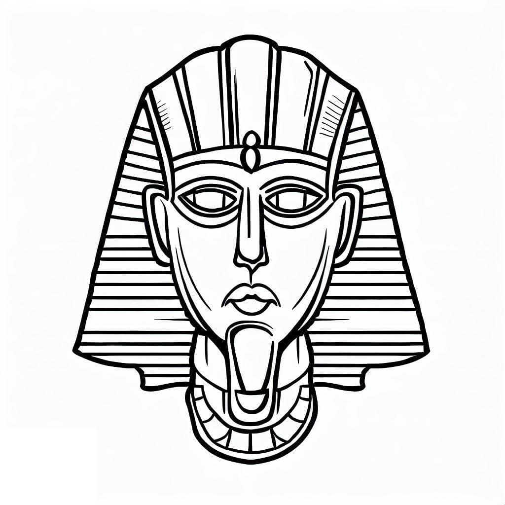 Coloriage Pharaon Pour les Enfants