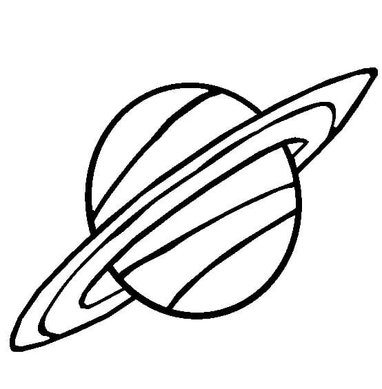 Planète Saturne coloring page