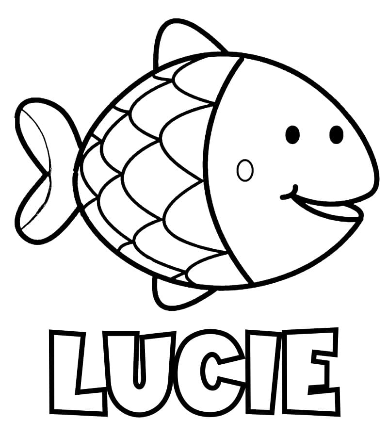 Prénom Lucie coloring page
