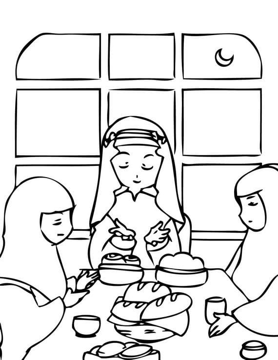 Ramadan 10 coloring page