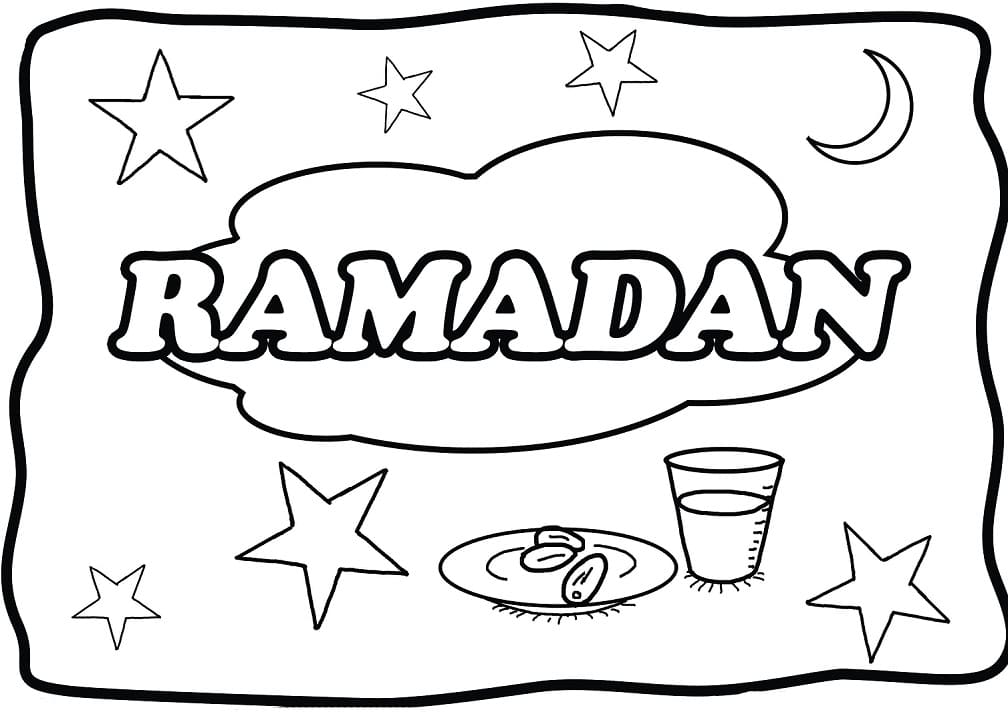 Ramadan 2 coloring page