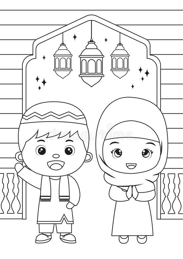 Ramadan 9 coloring page