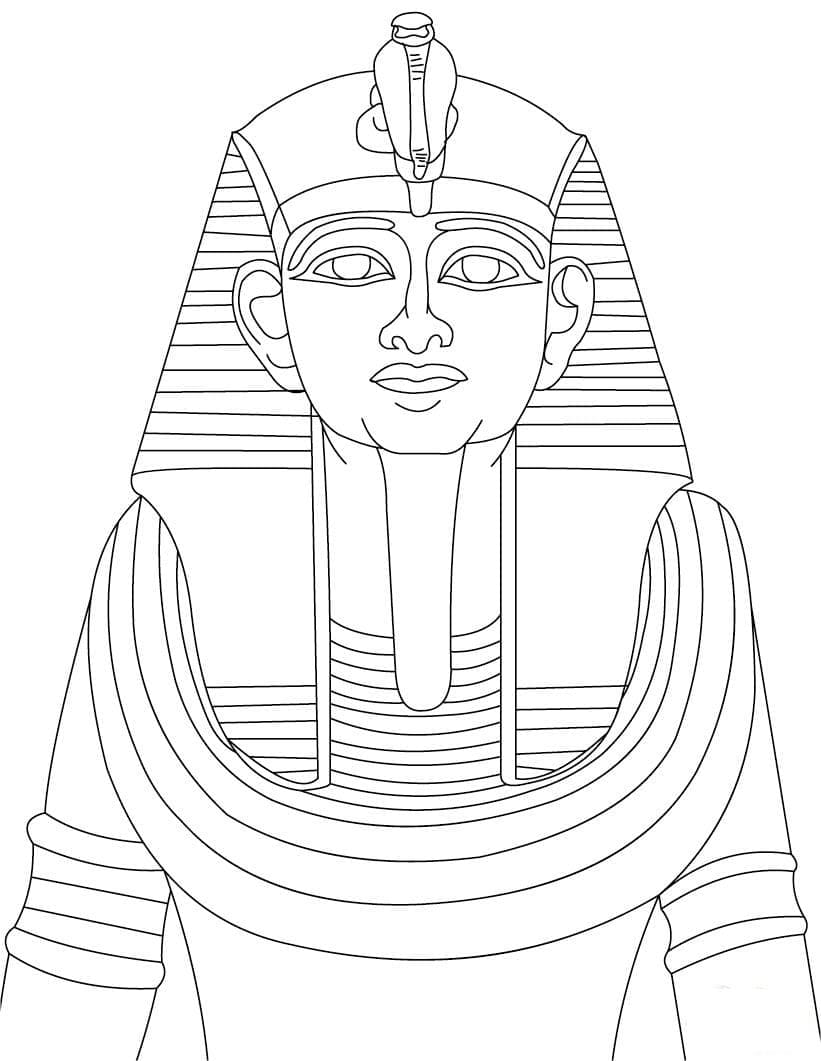 Ramsès II de Egypte coloring page