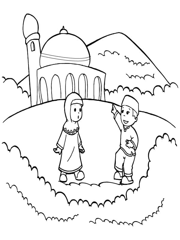 Religion Islamique coloring page
