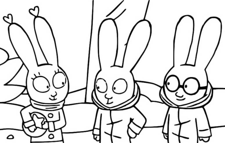 Coloriage Simon Lapin Imprimer Sur ColoriageEnfant Com