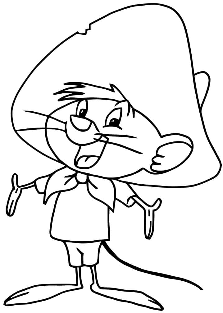 Speedy Gonzales de Looney Tunes coloring page