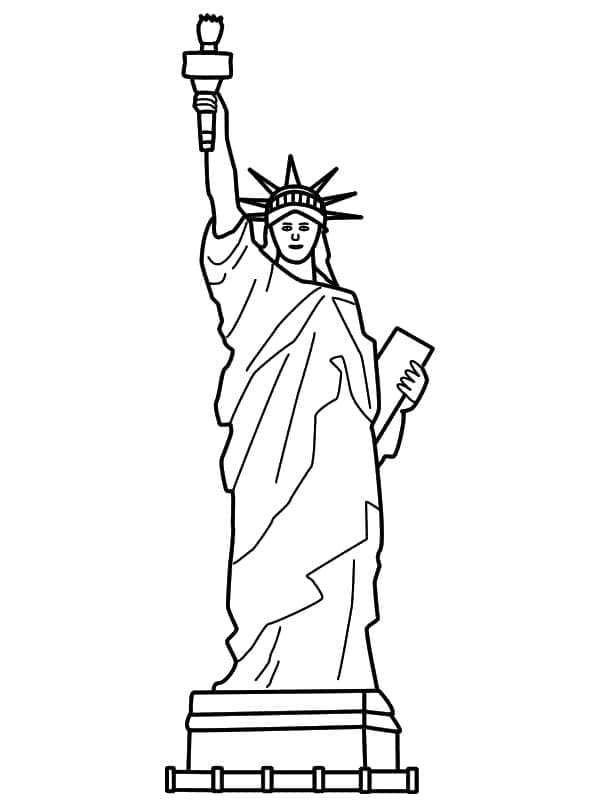 Statue de la Liberté de New York coloring page