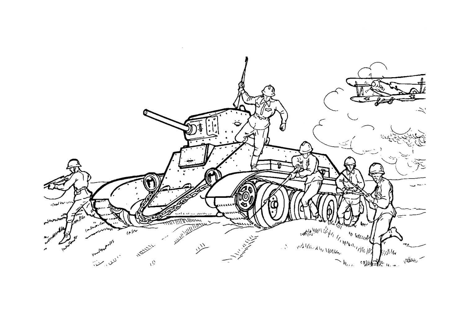 Tank BT-1 coloring page