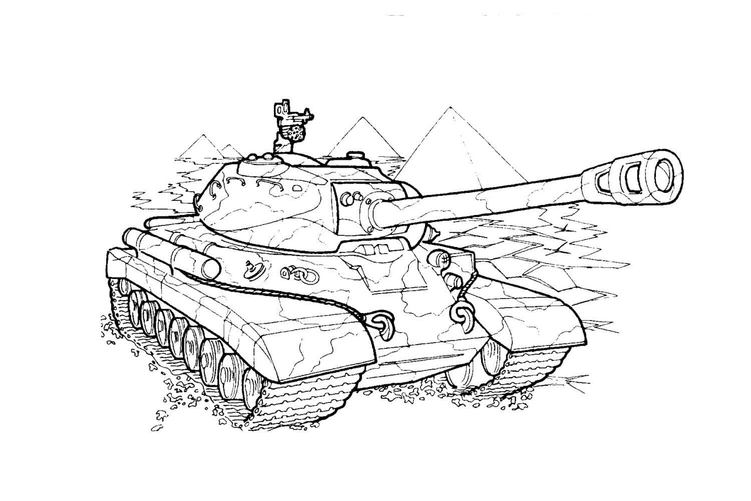 Coloriage Tank IS-4