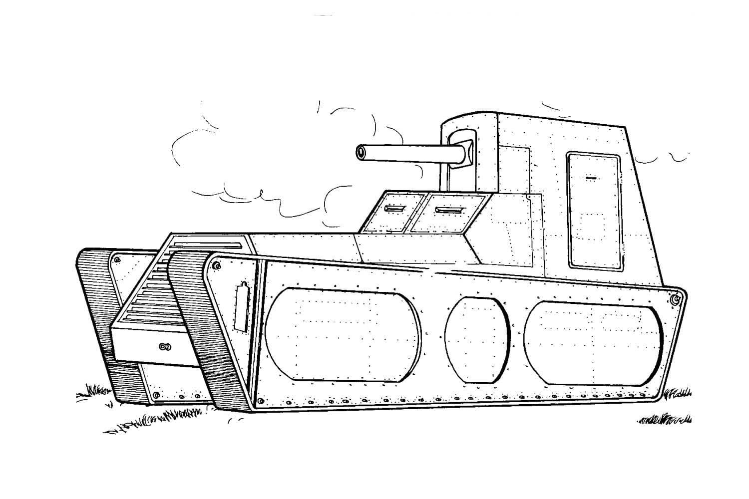 Tank LK II coloring page