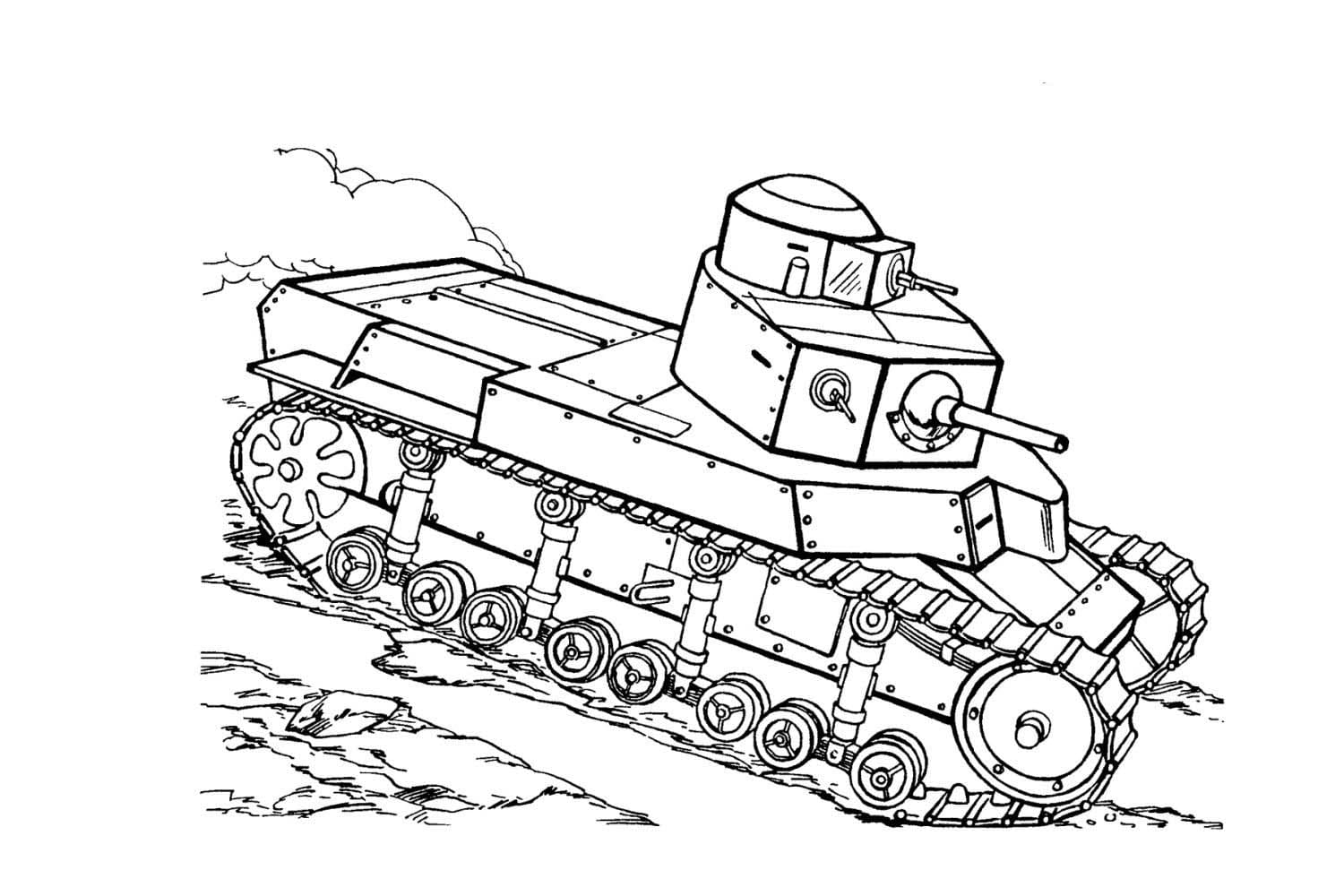 Coloriage Tank T-24