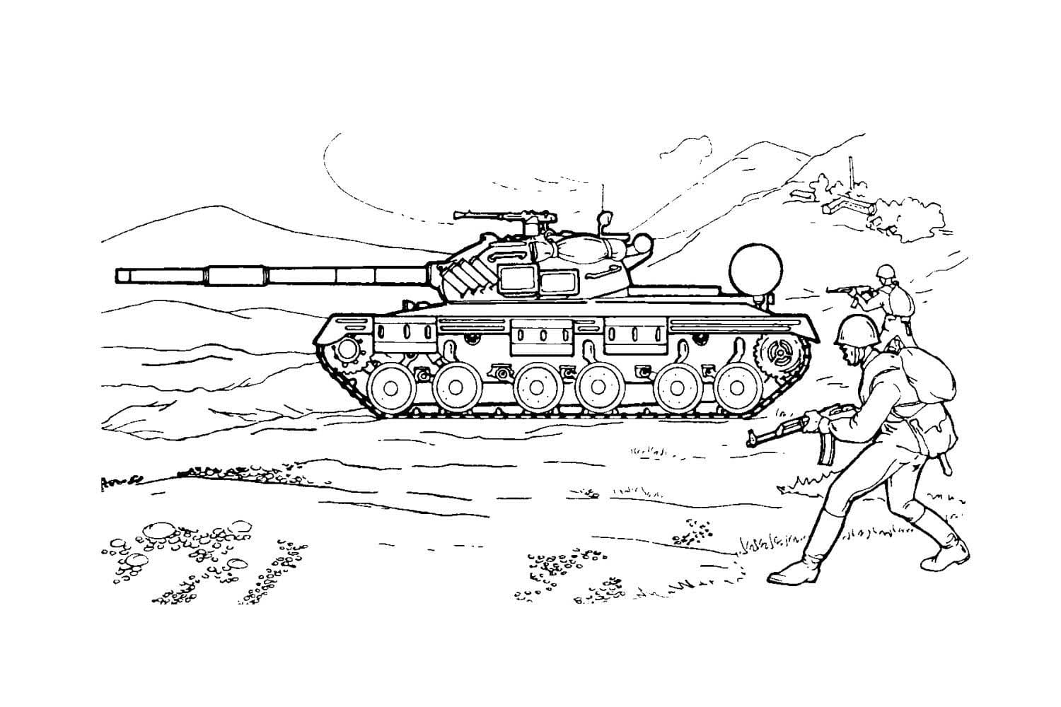 Coloriage Tank T-64
