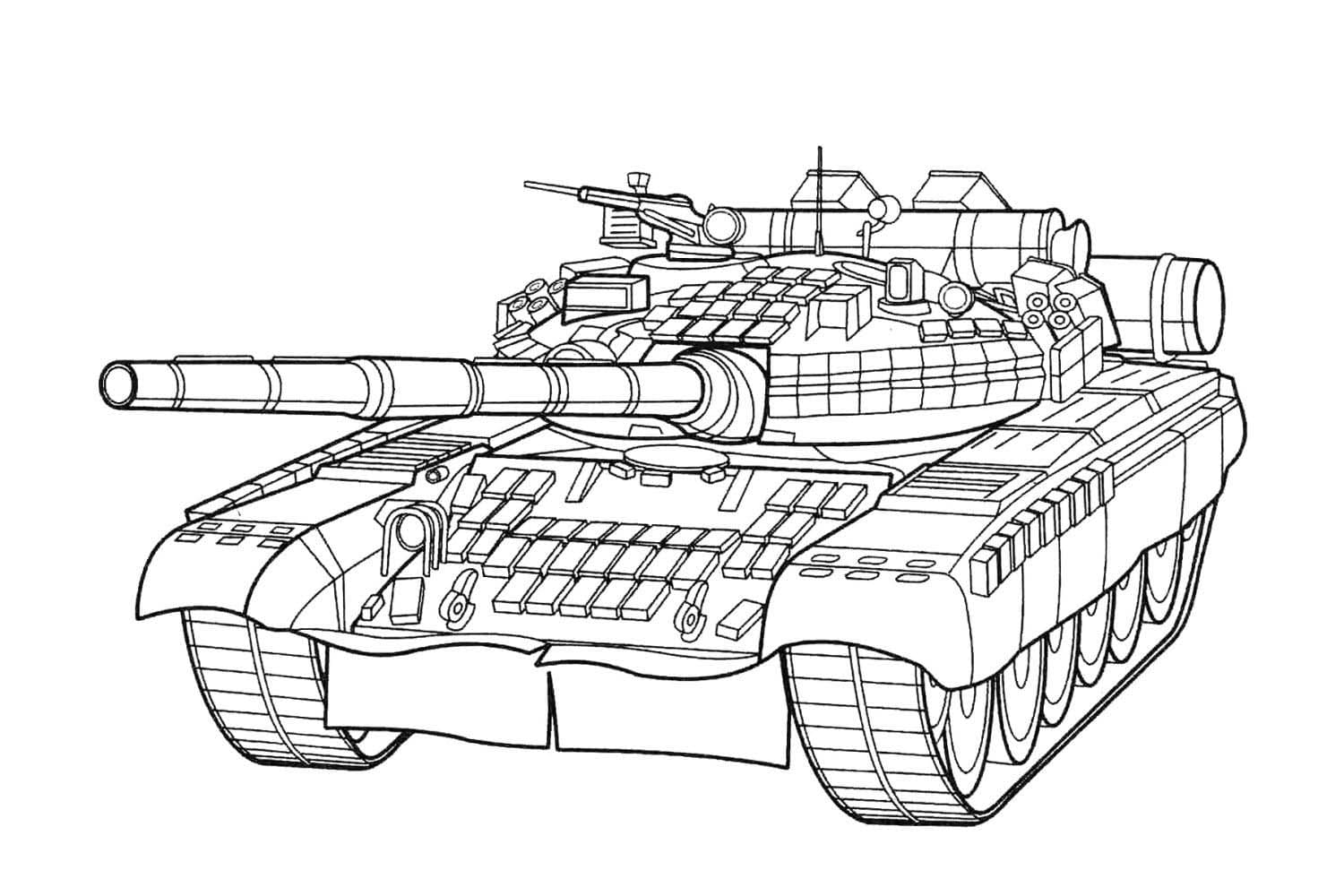 Coloriage Tank T-80