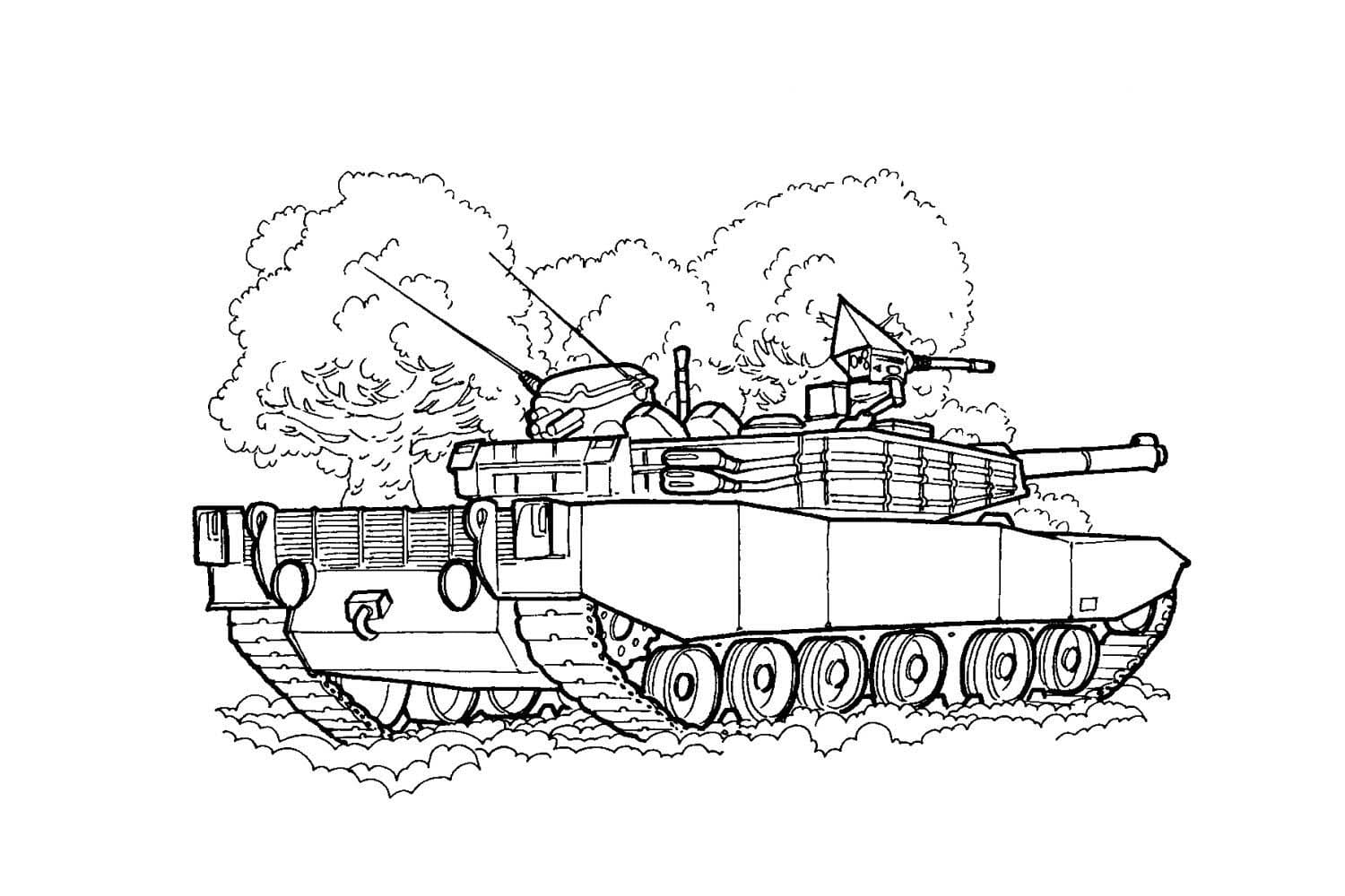 Tank Type 88 coloring page