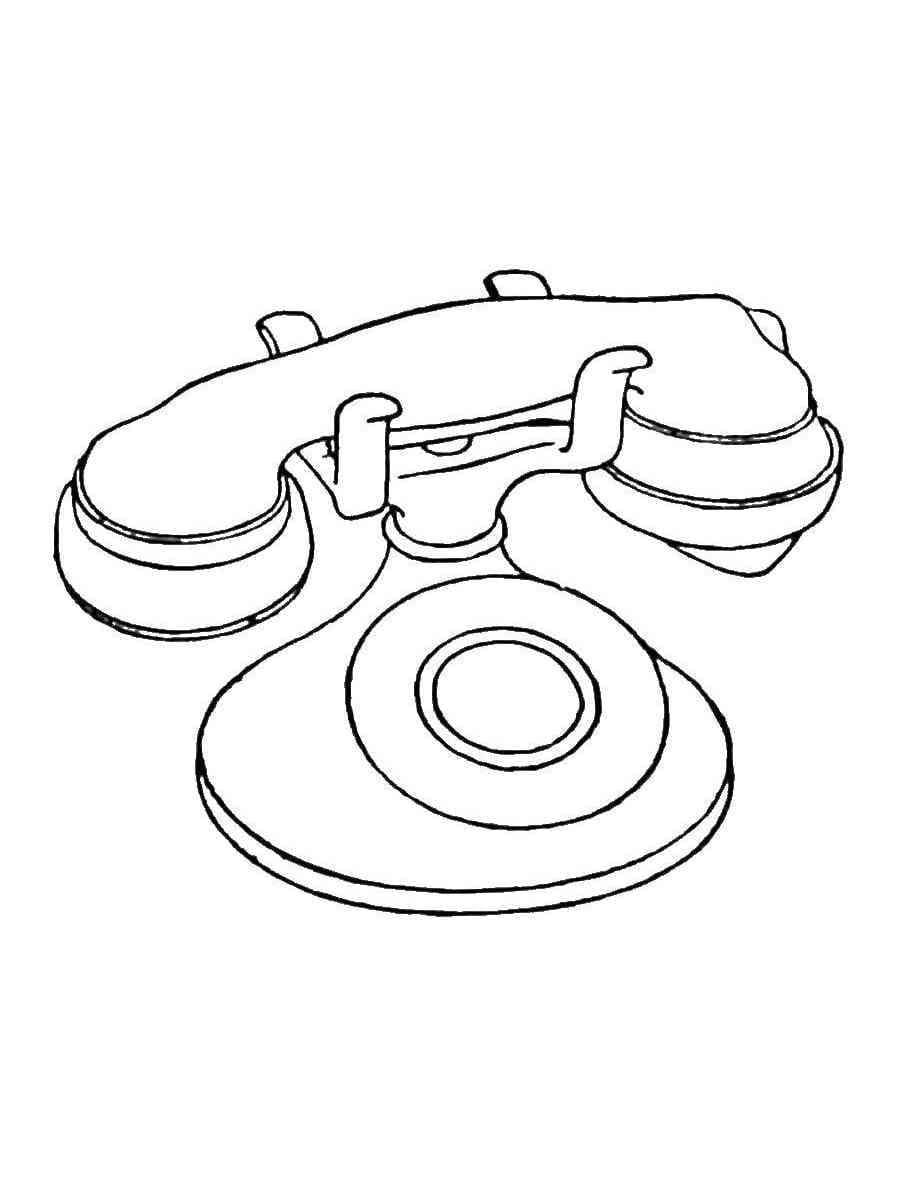 Telephone Cadran coloring page