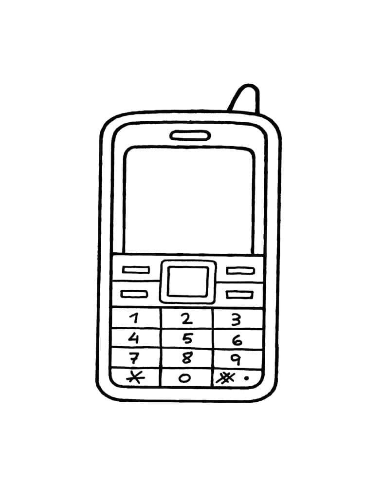 Téléphone Portable coloring page