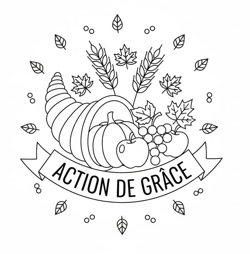 Thanksgiving Gratuit Pour les Enfants coloring page