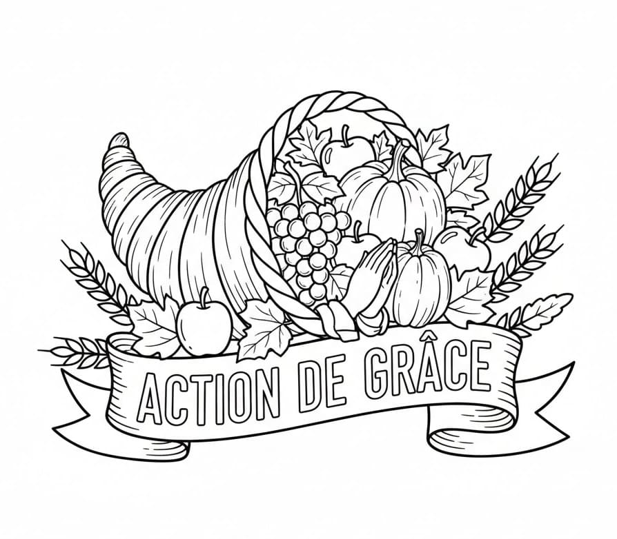 Thanksgiving Imprimable Pour les Enfants coloring page