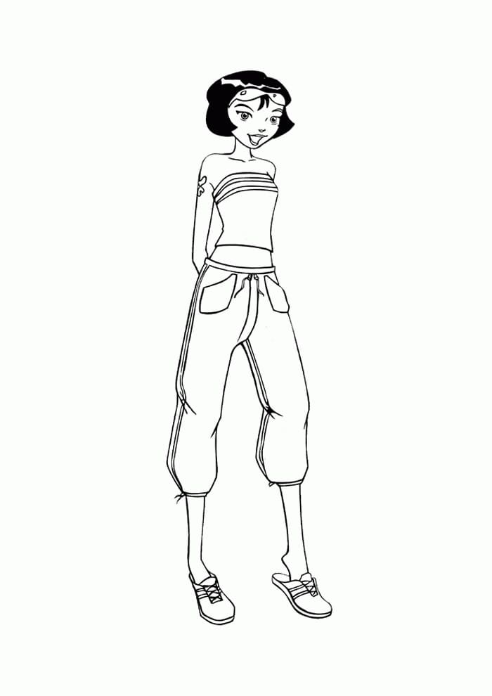 Totally Spies Alex coloring page
