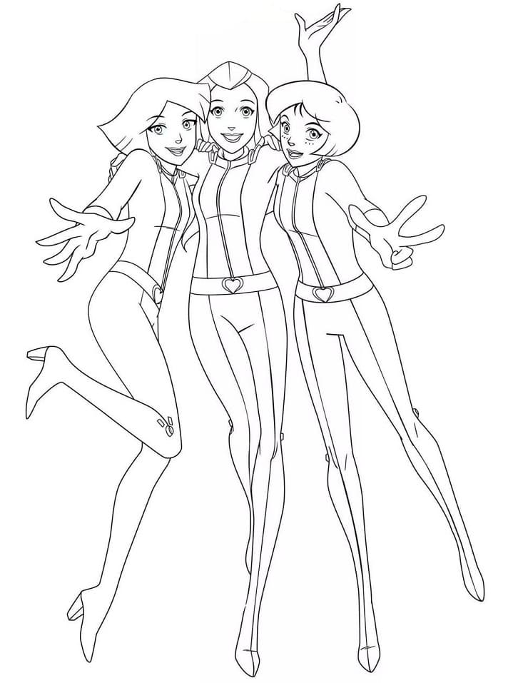 Totally Spies Pour Enfants coloring page