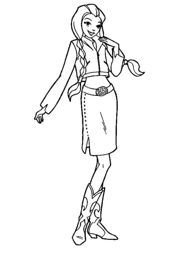 Totally Spies Sam coloring page