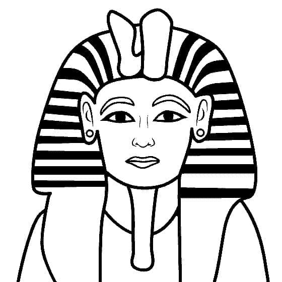 Coloriage Toutânkhamon de Egypte