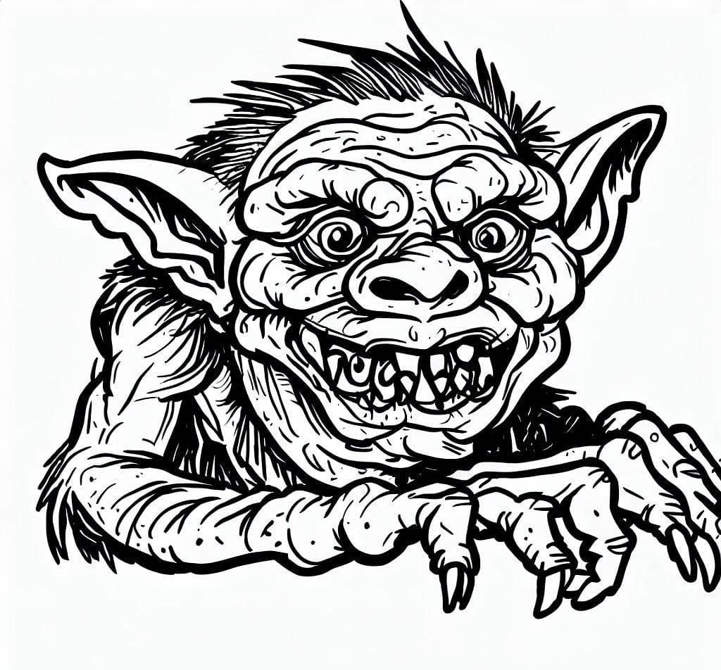 Troll d’Horreur coloring page