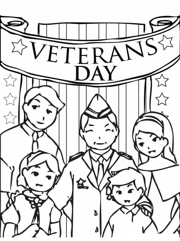 Coloriage Veterans Day