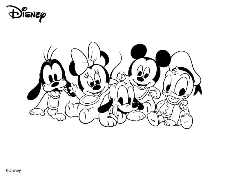 Coloriage Disney Bébé Gratuit - télécharger et imprimer gratuit sur
