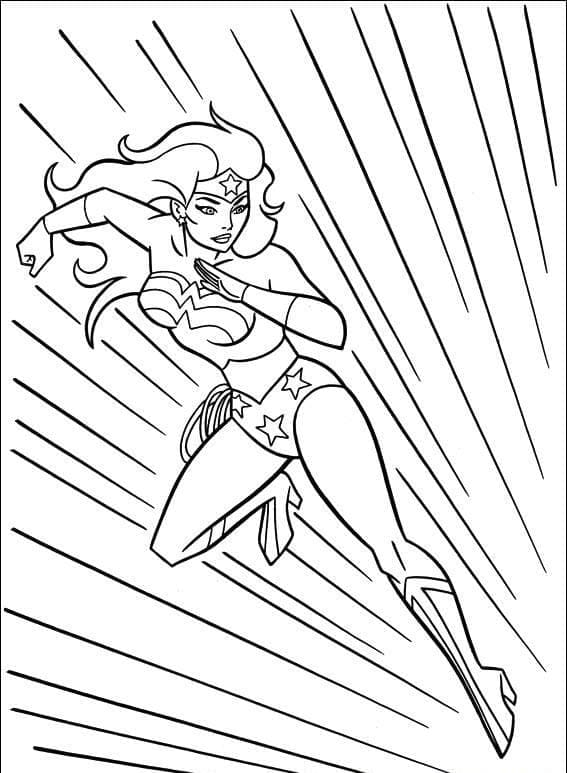 Wonder Woman 5 coloring page