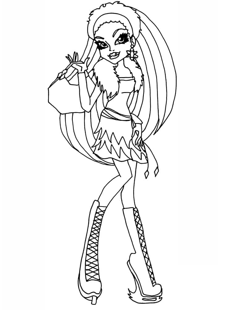 Coloriage Abbey Bominable de Monster High